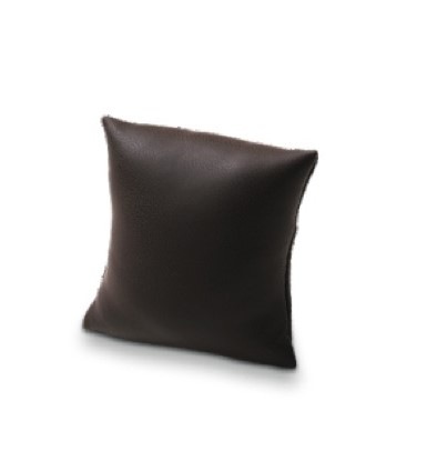 Chocolate Leatherette Pillow
