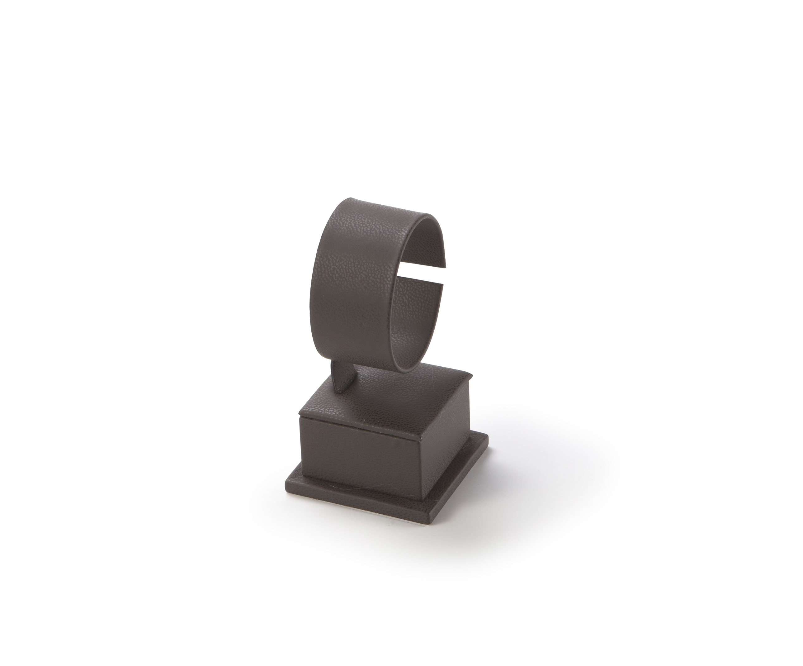 Chocolate Leatherette Short Watch Stand