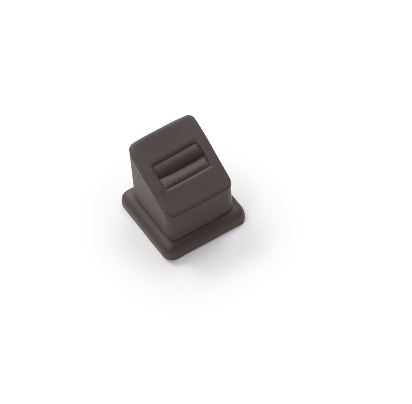 Chocolate Leatherette 1 Ring Slot Stand