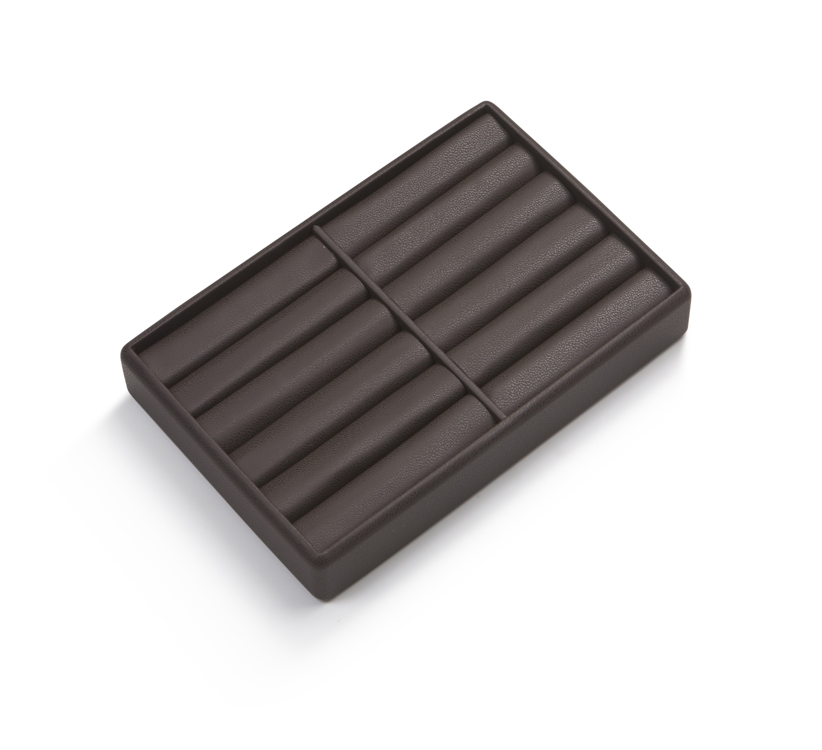 Chocolate Leatherette 10 Bangle Tray