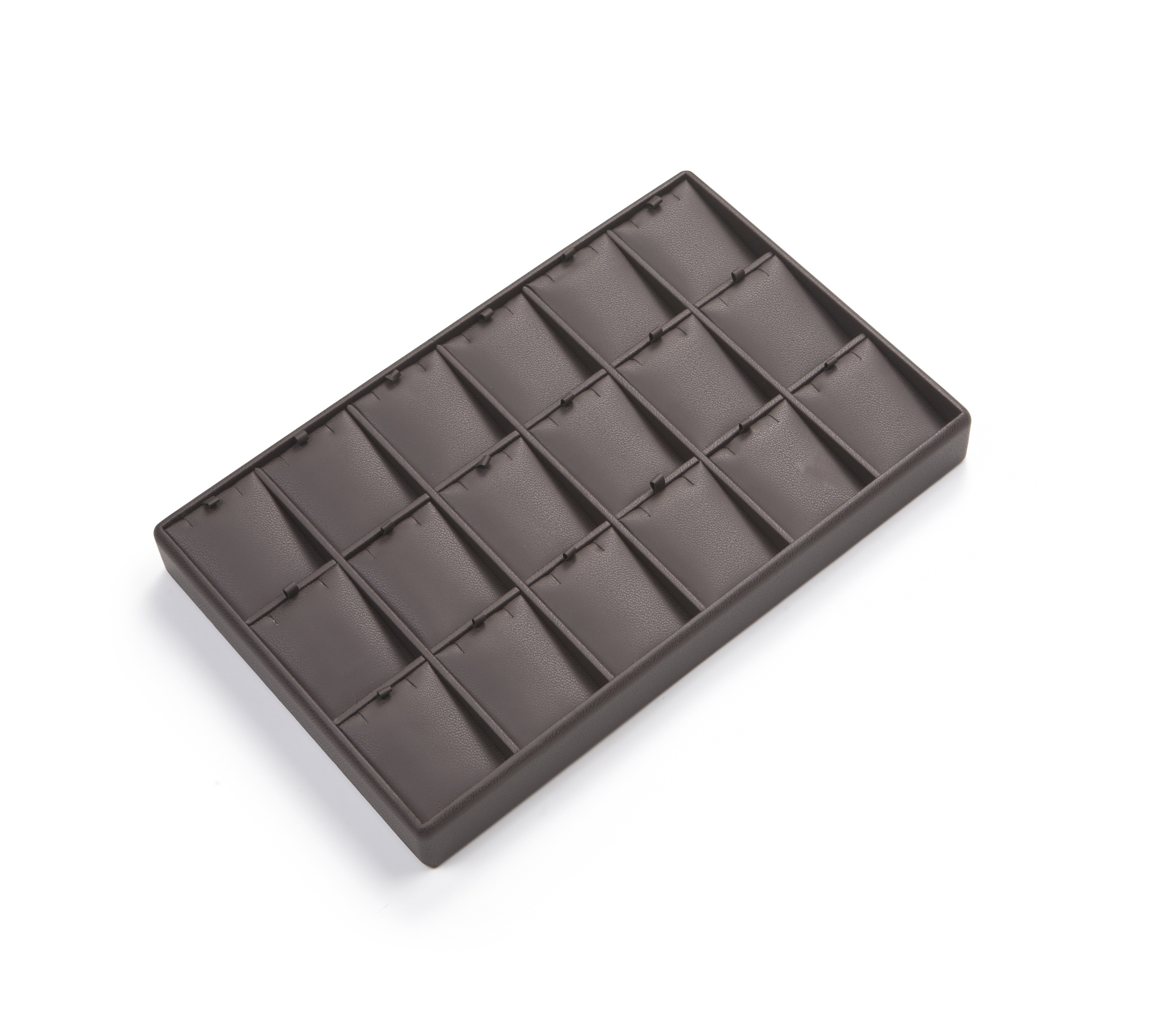 Chocolate Leatherette 18 Pendant Tray