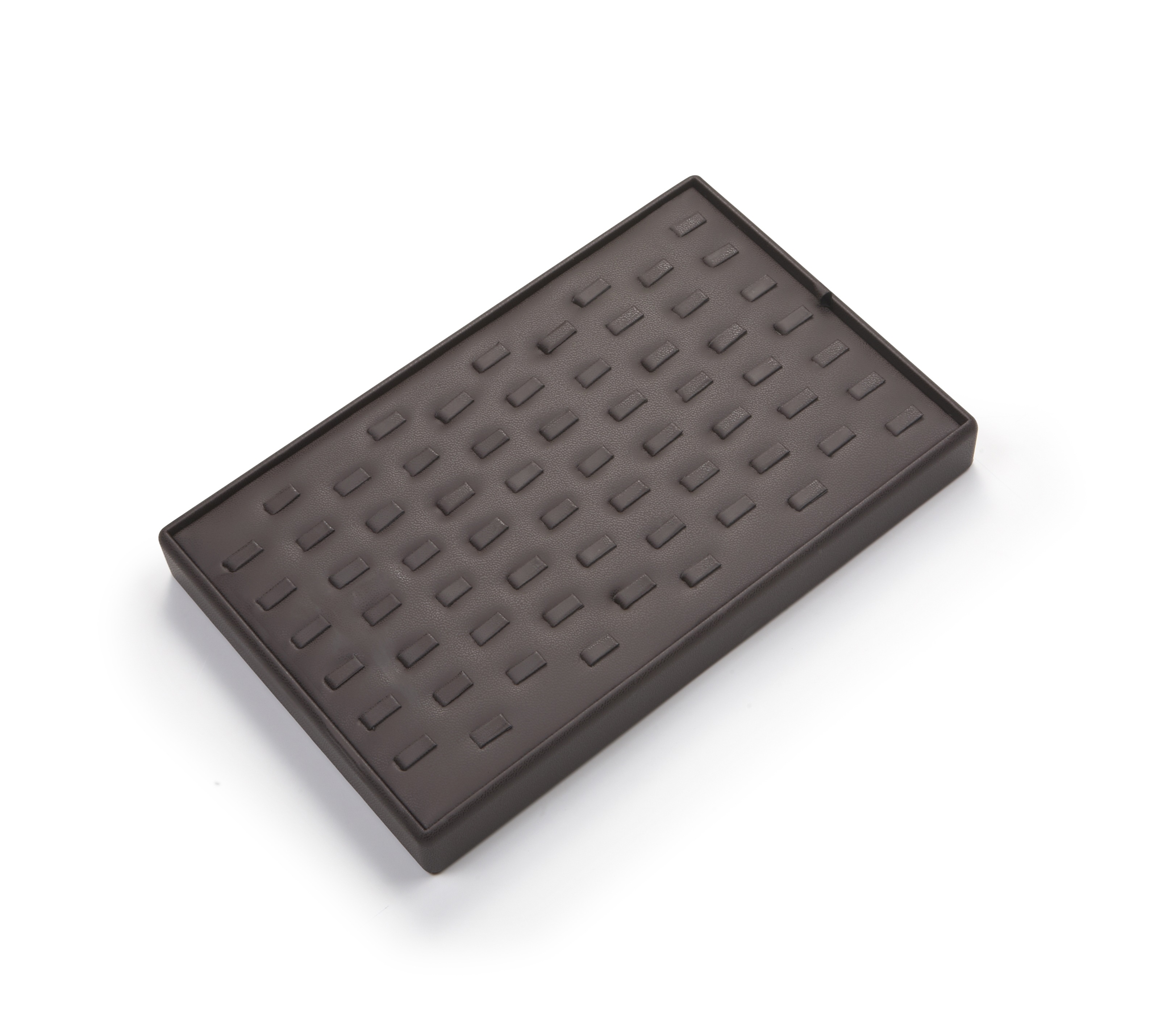Chocolate Leatherette 65 Clip Ring Tray