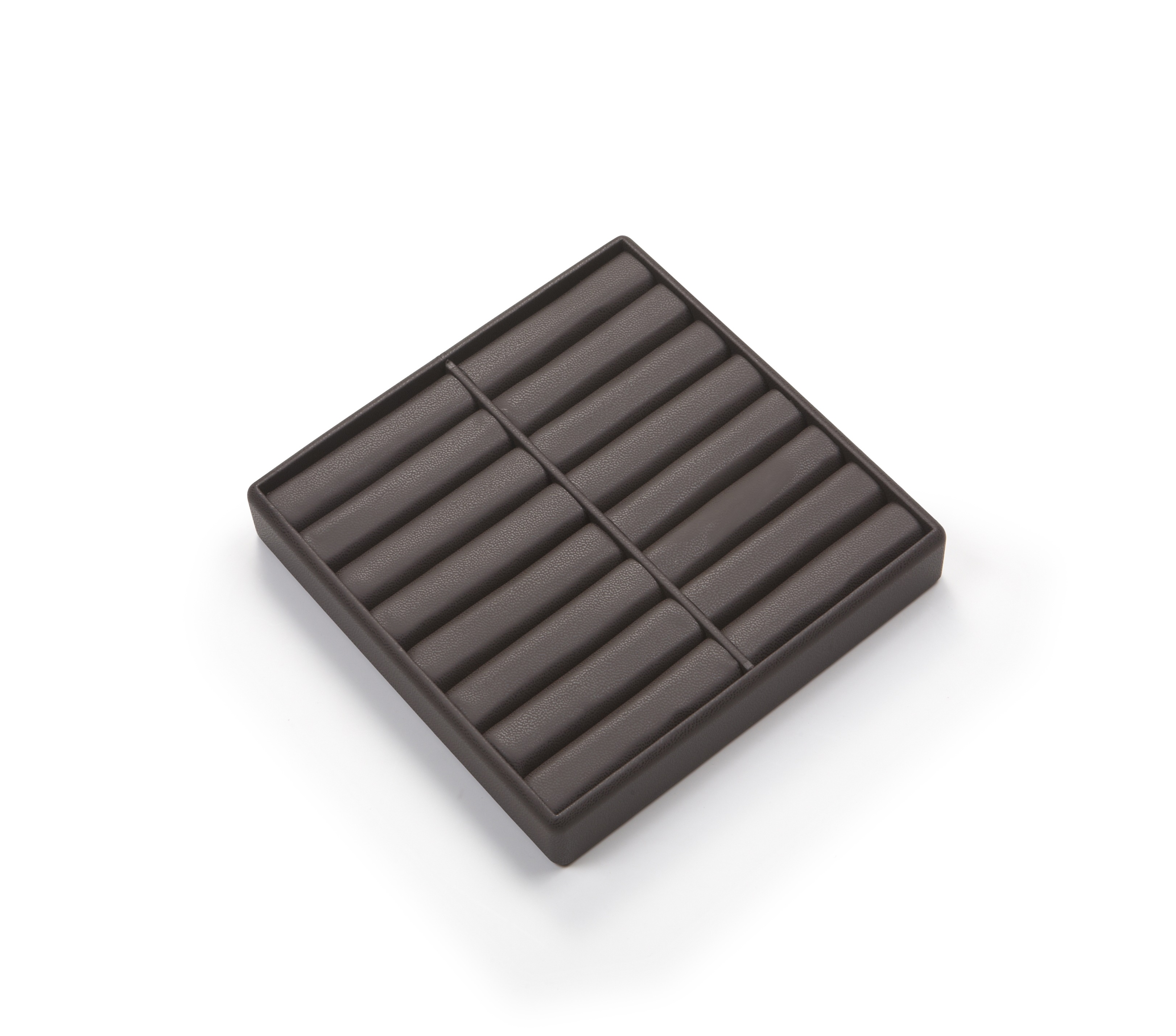 Chocolate Leatherette 16 Bangle Tray