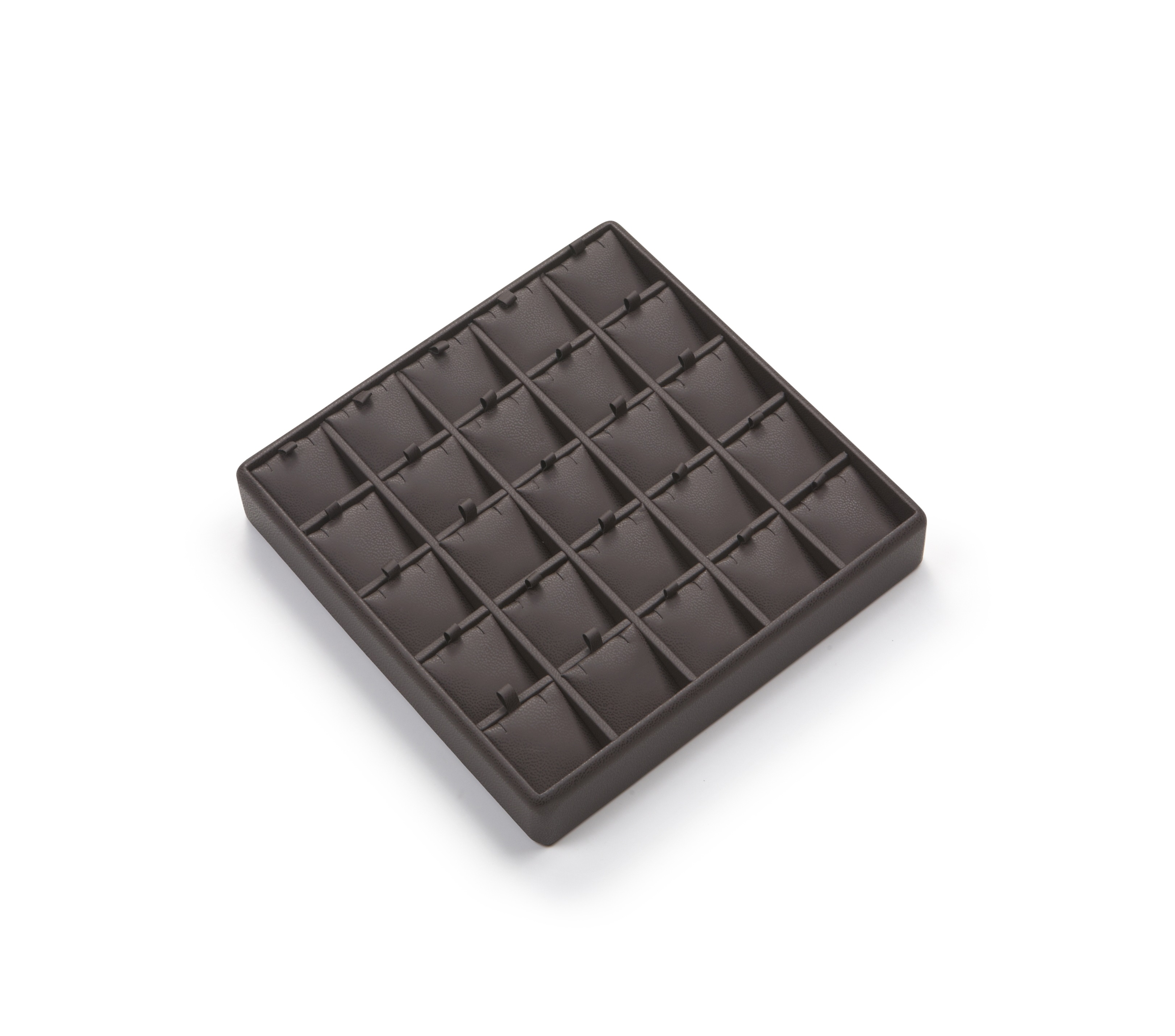 Chocolate Leatherette 25 Pendant Tray