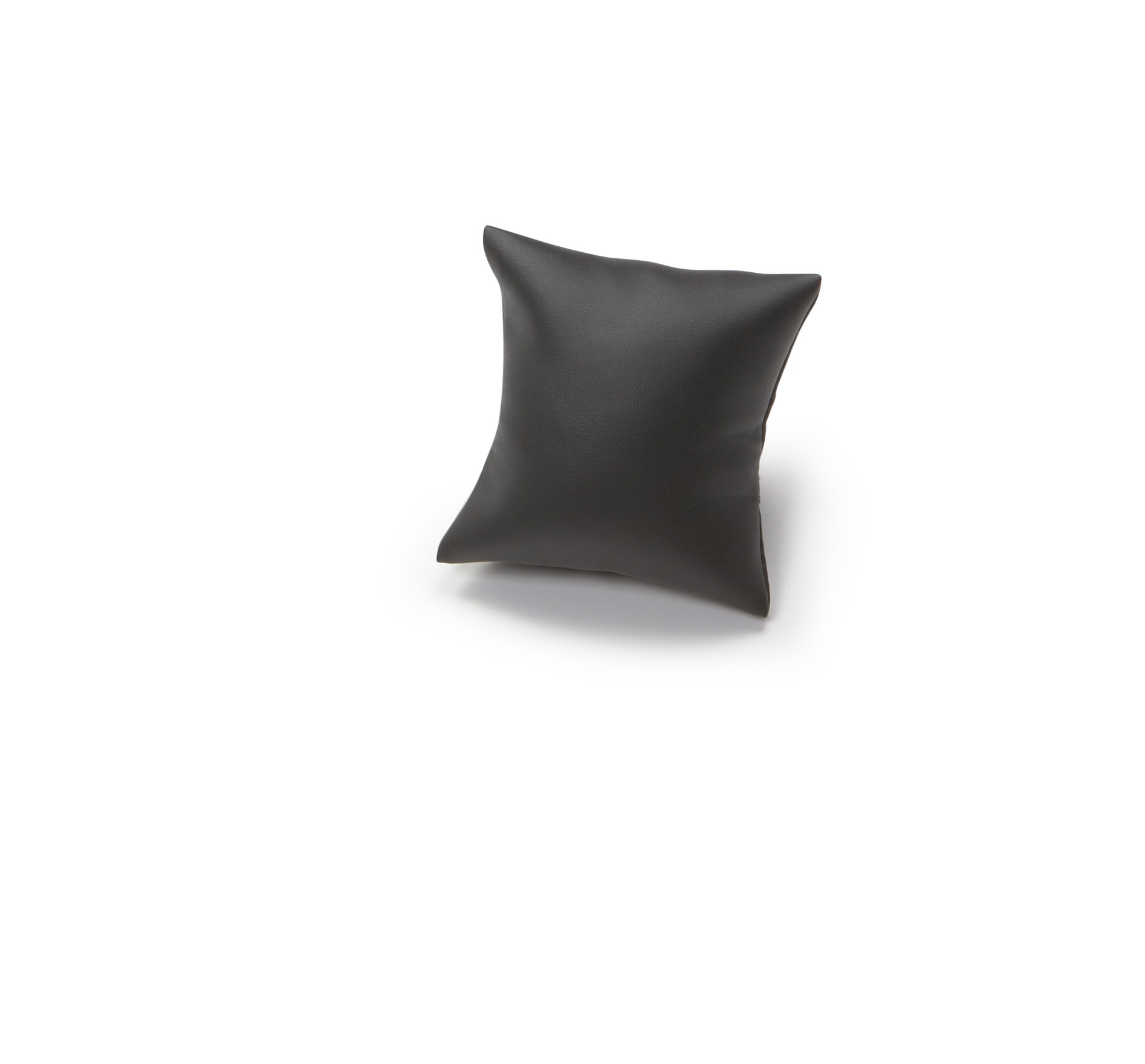 Black Leatherette Pillow