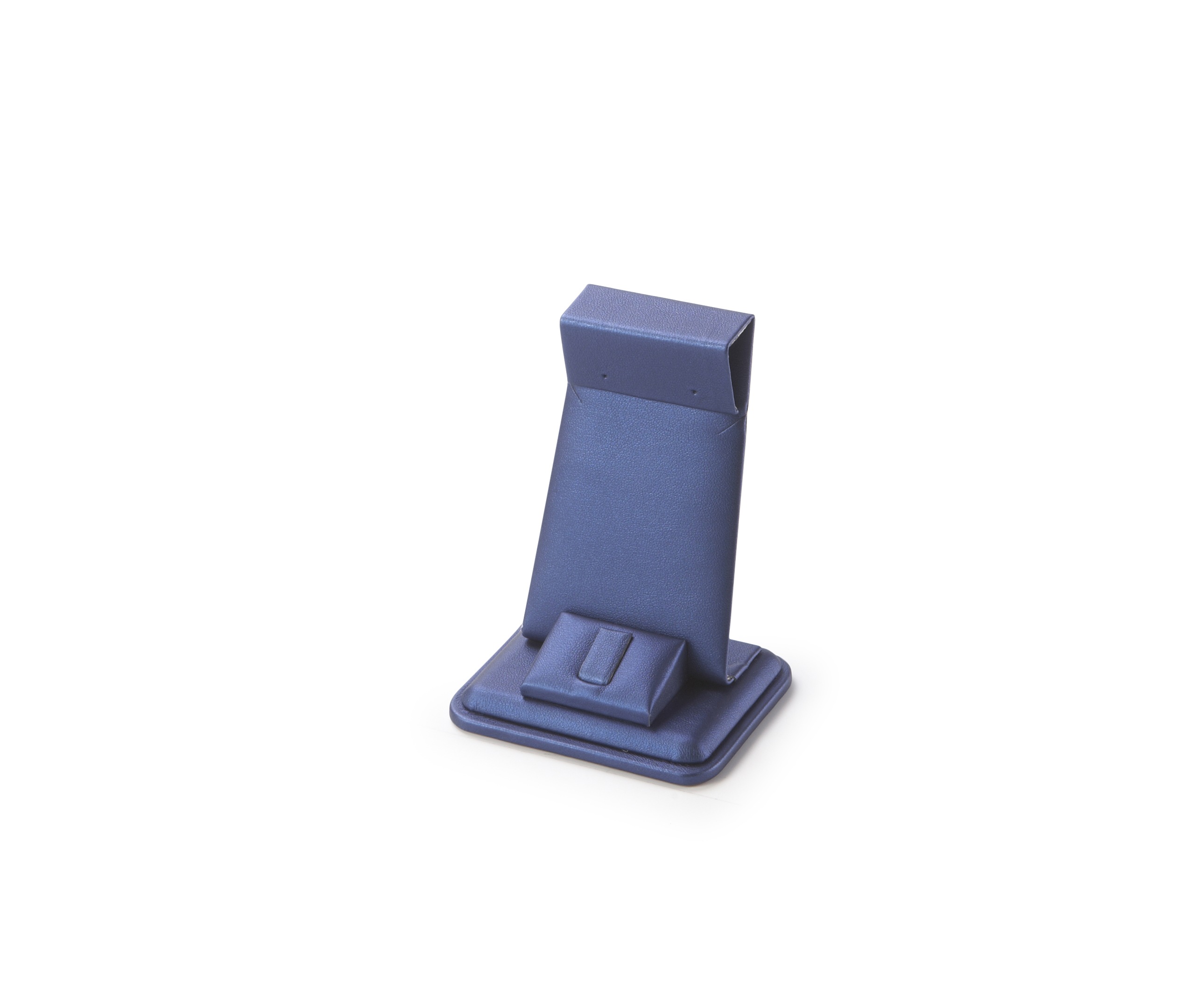 Navy Blue Leatherette Earring/Ring Stand