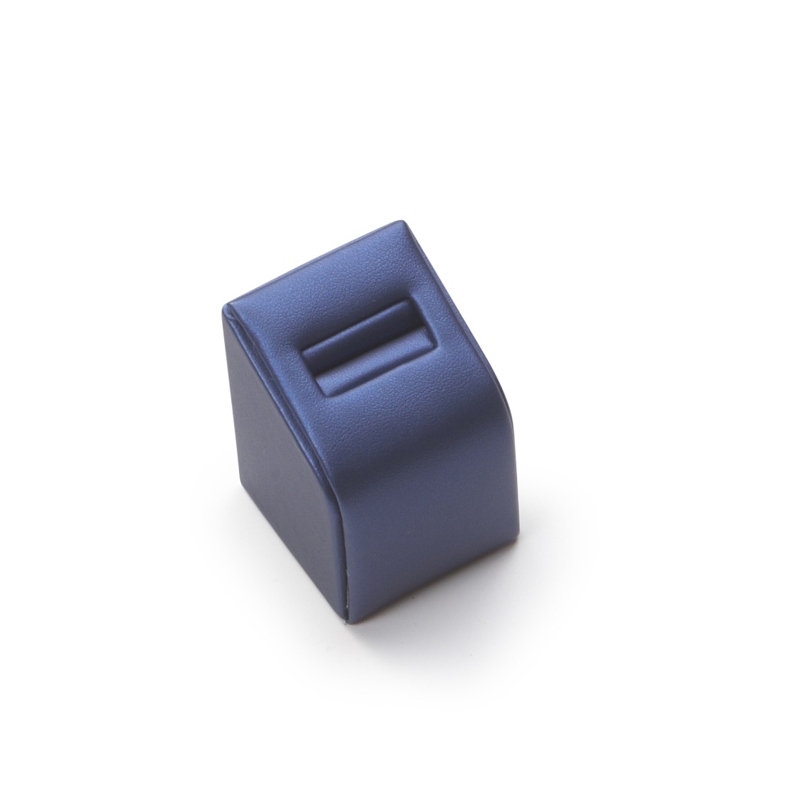 Navy Blue Leatherette 1 Ring Slot Stand