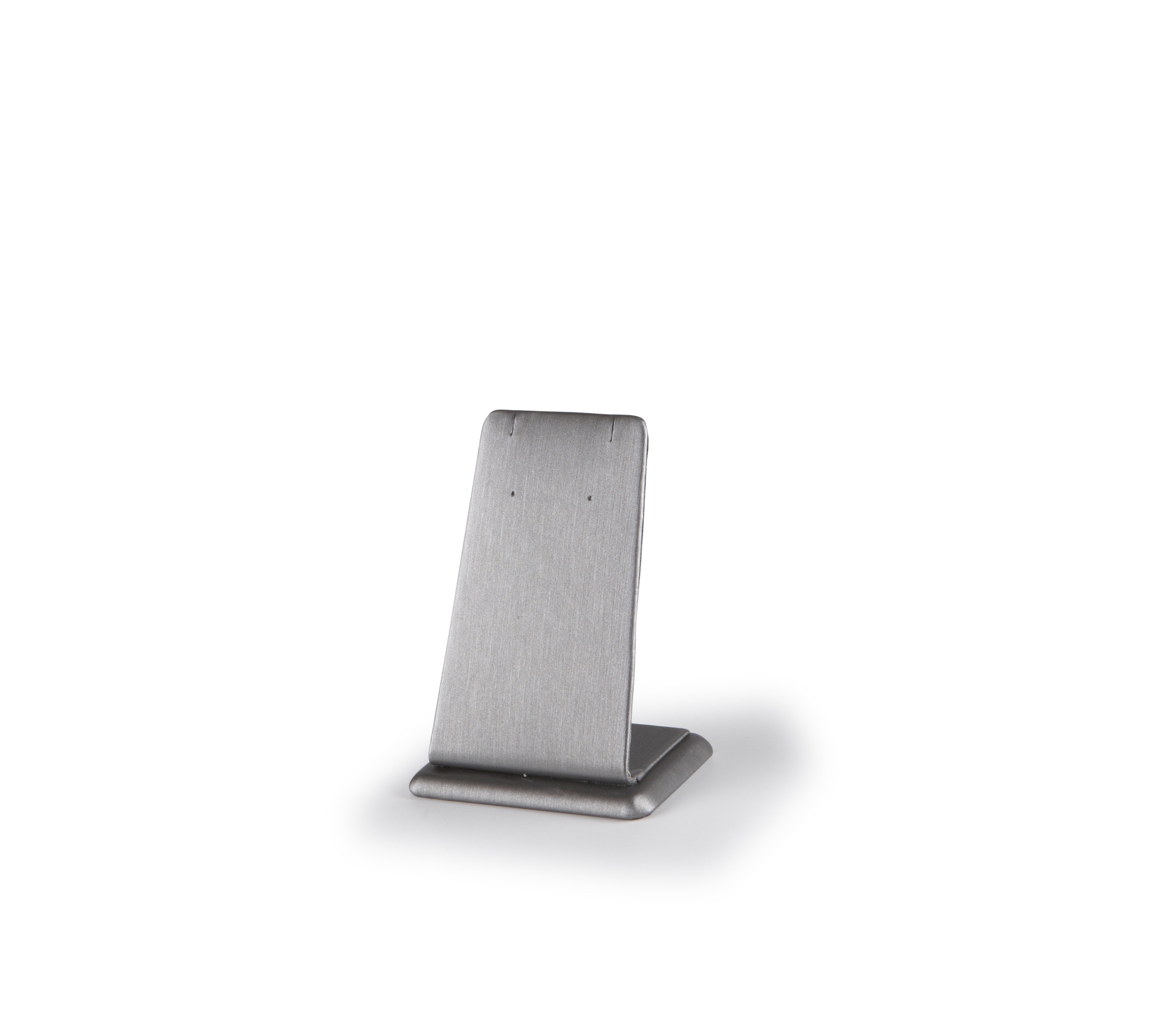 Silver Gray Leatherette Tall Pendant Stand
