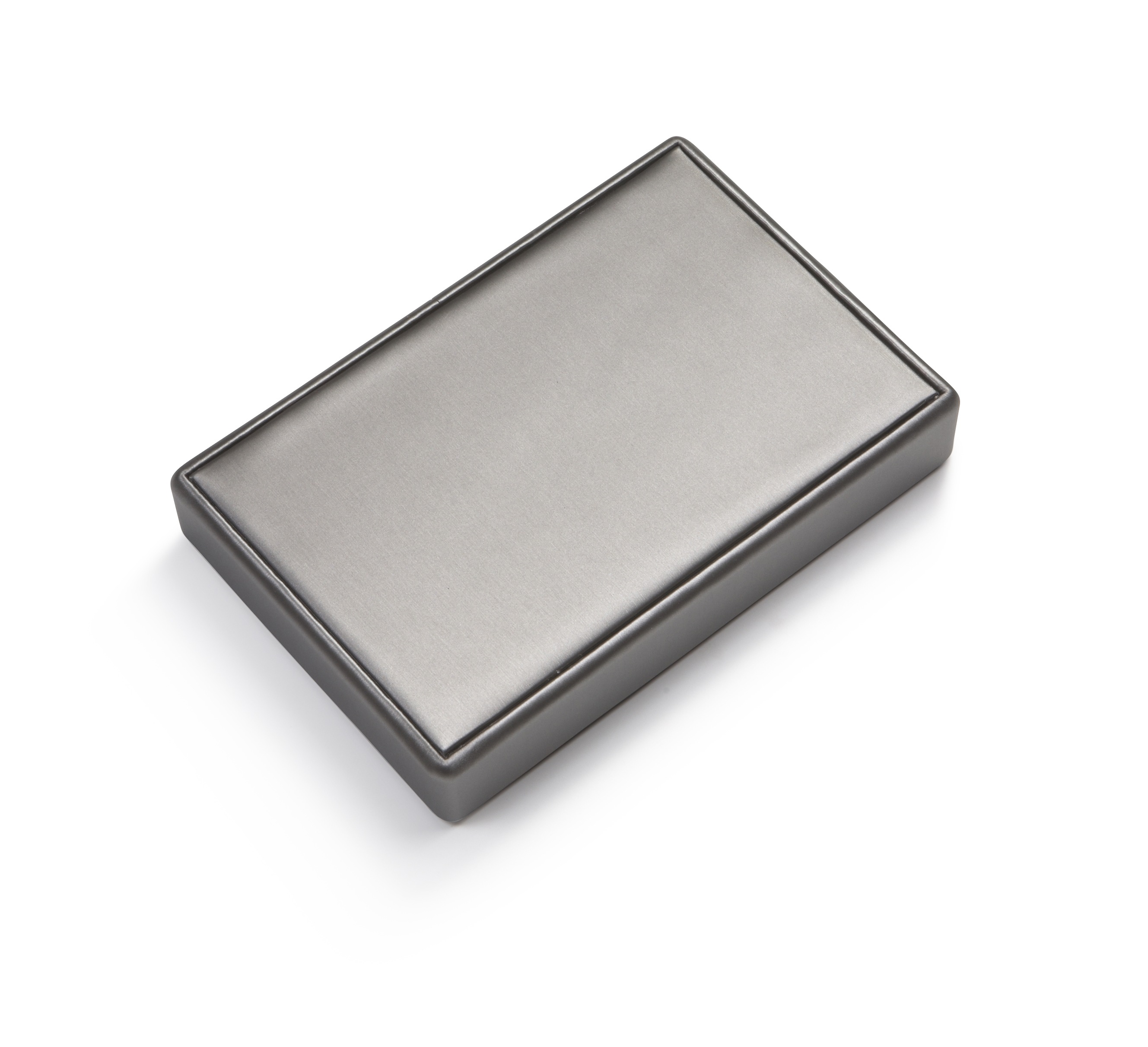 Silver Gray Leatherette Tray Cover