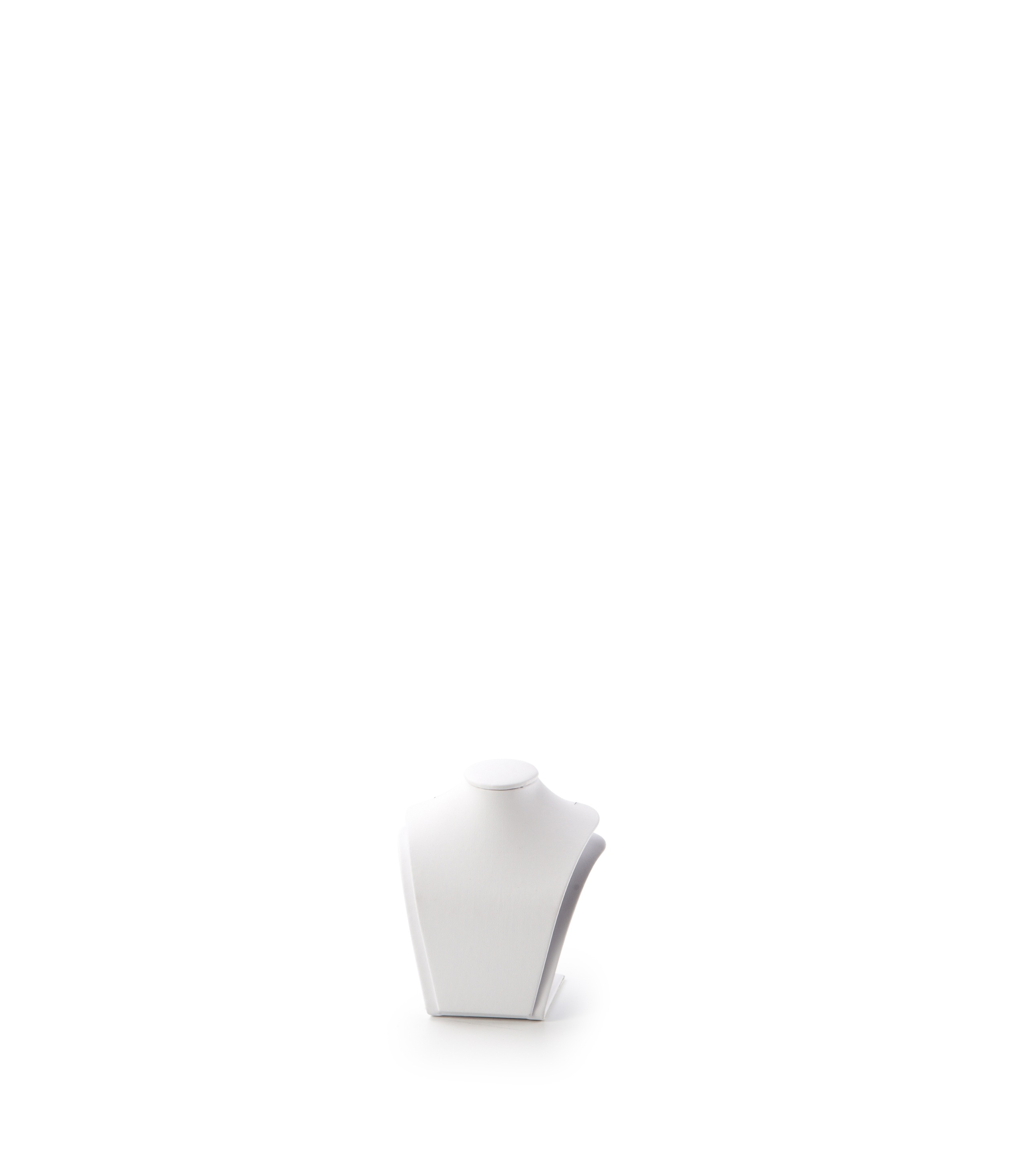 White Leatherette Large Pendant Stand
