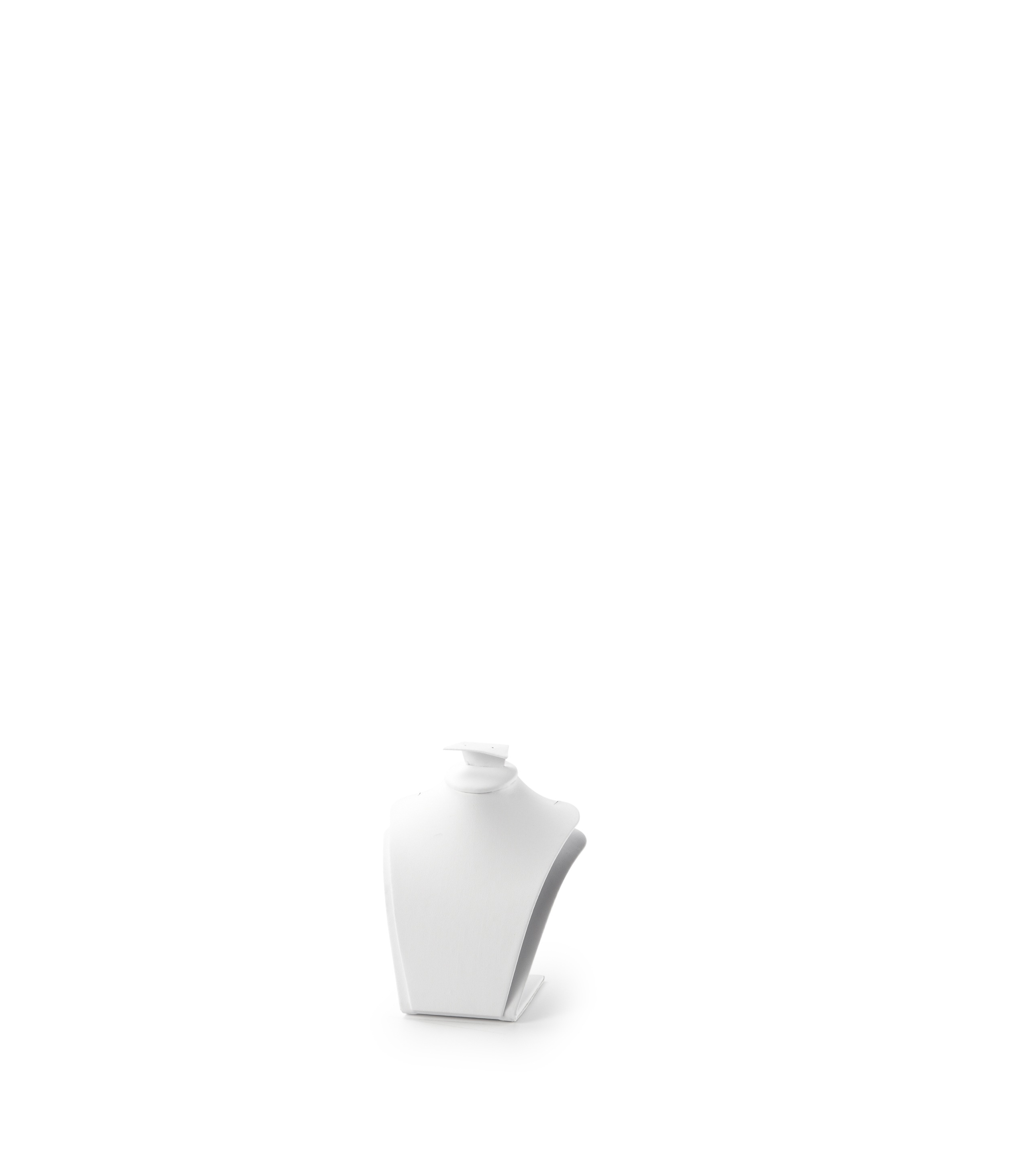 White Leatherette Earring/Pendant Stand