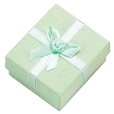 Assorted Colors Cardboard Stud Earring Box with Bow