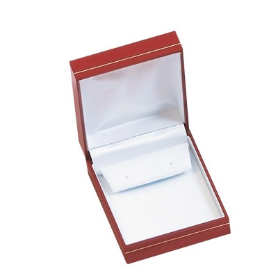 Leatherette with God Rim Drop Earring Box 