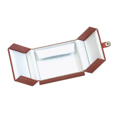 Leatherette Double Door Drop Earring Box   	   	         