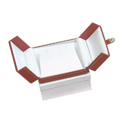 Leatherette Double Door Earring Box   	   	         