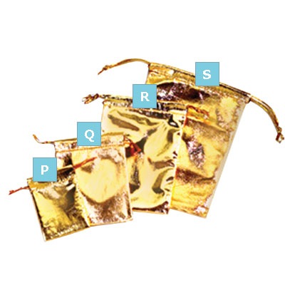 Gold Metallic Pouch (P)  		  		  	       