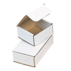 White Corrugated Folding Mailing Container3 x 2 x 2 (x100)