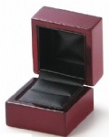 Mahogany Wood Ring Box