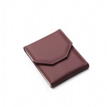 Burgundy Leatherette Small Pearl Folder