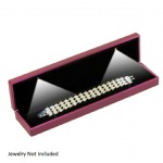 Purple Leatherette LED Bracelet Box