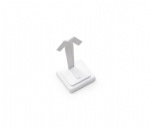 White Leatherette Ring/Earring Stand