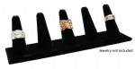 5 Finger Black Velvet Ring Stand Holder Jewelry Display