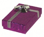 Shiny Cardboard Pendant Box with a Bow