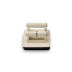 Chocolate/Beige Leatherette Ring Stand