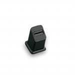 Black Leatherette 1 Slot Ring Stand