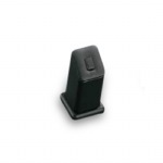 Black Leatherette 1 Clip Ring Stand