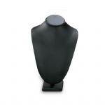 Black Leatherette X-Large Wood Neckform Stand