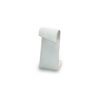 White Leatherette Tall Earring Stand