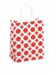 Red/White Circles Kraft Bags