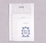 Frosted Merchandise Bags with Die-Cut Handle