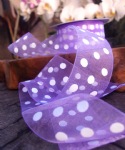 Wired Sheer Ribbon with Dots