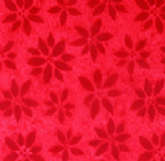 Red Ponsietta Reflections Satinique Tissue Paper
