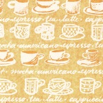 "Cafe au Lait" Print Tissue Paper