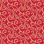 Scrolled Hearts Wrapping Paper 
