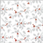 White Holly Metalized Wrapping Paper 