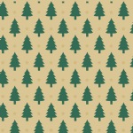 Little Trees Kraft Wrapping Paper 