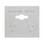 Grey "Sterling Silver"  Hanging Earring Card (x100)