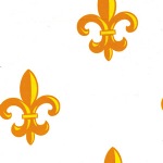 Gold Fleur-de-lis Print Tissue Paper