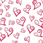 Swirly Hearts Printed Tissue Paper