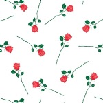 Red Roses Printed Tissue Paper