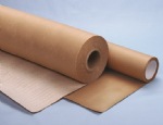Unlined Cohesive Coated Natural Kraft Roll