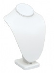 White Leatherette Neck Stand