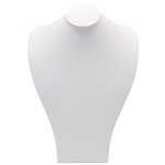 White Leatherette Wide Shoulder Neck Form