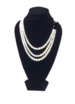 18 1/2" Extra Tall Black Velvet Necklace Display