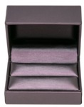 Purple Leatherette Double Ring Slit Box