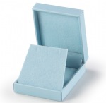 Light Blue Leatherette Large Pendant Box